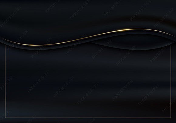Abstract 3D Luxury Black Satin Gold Line: The Designer's Secret Weapon