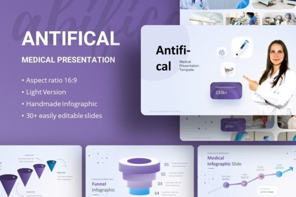 Antifical: A Medical Presentation Template for Modern Designers