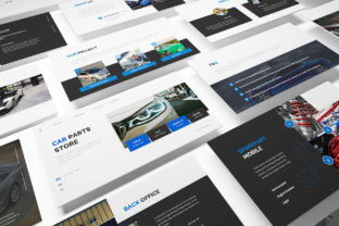 Car Parts Store PowerPoint: A Clean Template for Dealers