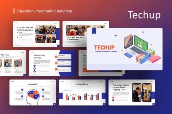 Education Presentation - Techup: A Modern Template for Dynamic Ideas