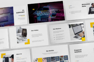 IT Support Powerpoint Template: A Modern Tech Presentation