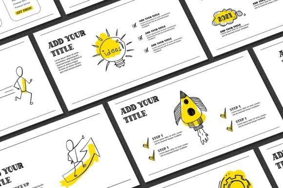 Sketch Pencil PowerPoint Template: A Hand-Drawn Style for Modern Brands
