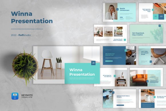 Winna - Business Keynote Template: A Modern Design Asset